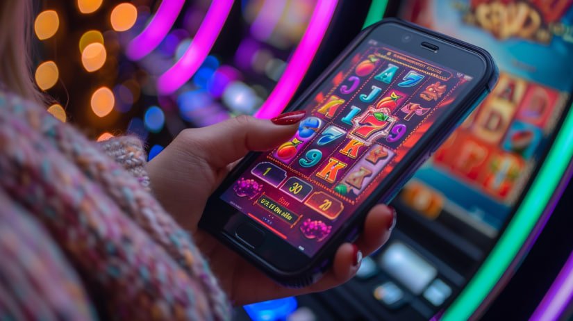 Antarmuka aplikasi moli77 menampilkan slot permainan dan sportsbook di layar sentuh